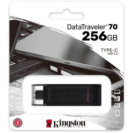 Kingston 256Gb Datatraveler 70 Type-C DT70/256GB USB3.2 Black-2