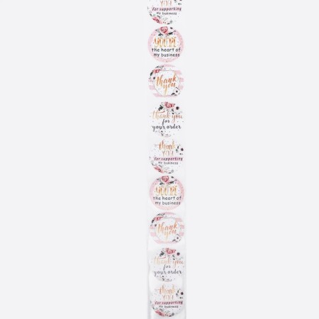 Stickers in the roll "Pasibo", 500 pcs, 3.8 x 3.8 cm-1