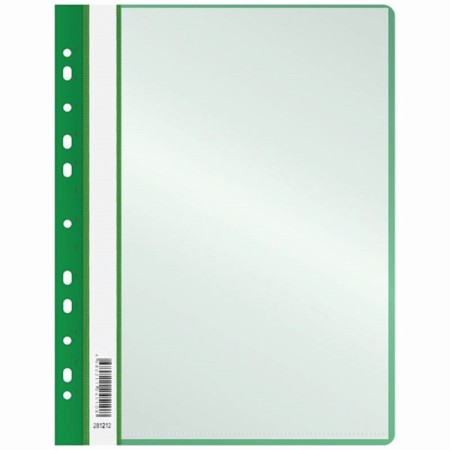 Folder with 10 A4 inserts, 160 μm, calligrata, with perforation, green-1