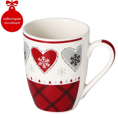Porcelain share mug "With the best wishes!", 350 ml