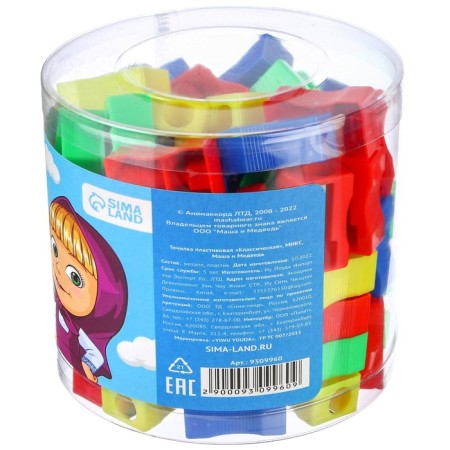 Plastic sharpener "Classic", mix, Masha and the bear-9