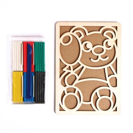 Plasticine pictures "Bear"-2