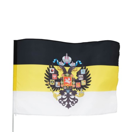 The flag of the Russian Empire with the emblem, 90 x 135 cm, polyester silk, without a pole-2