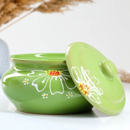 Pskovskaya pelmens 1.8l / 15x20.8 cm, chamomile Green-1