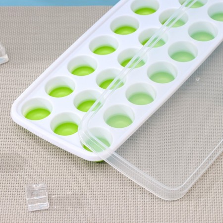 Form for ice and chocolate with a lid of a share, 26 × 12 × 2.5 cm, 21 cells (3 × 3 × 2 cm), color mix-3