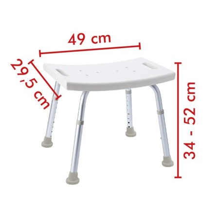 Stool in a bath with adjustable height-4