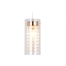 Suspended lamp with crystal Ambrella Light, Traditional, TR3660, E14, Color Gold