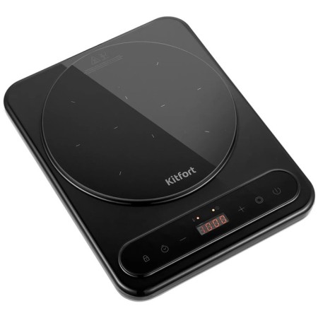 Induction tile KitFort KT-163, 1400 watts, 1 burner, timer, black