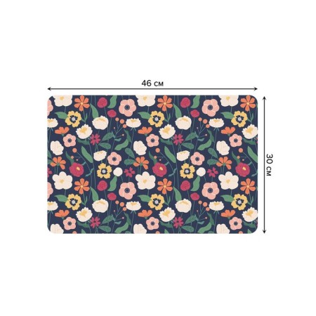 A set of napkins for setting the table "Flower Field", rectangular, rounded edges, size 30x46 cm, 4 pcs-1
