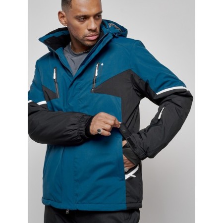 Ski costume male winter, size 50, blue color-11