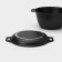 Cauldron with a lid-chicken, 4 liters, alloy handles, anti-stick coating, black color