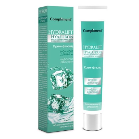 Cream Fluid Facial Compliment Hydralift Hyaluron night, moisturizer, 50 ml