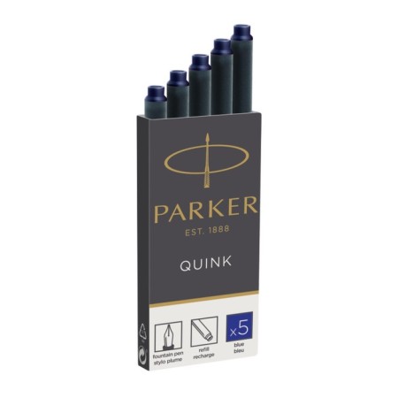 A set of cartridges for Parker Z11, 5 pieces, blue ink-1