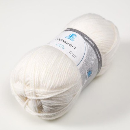 Yarn "Harmony" 50% wool, 50% acrylic 245m/100g (205 white)-1