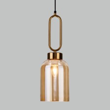 Suspended lamp with a glass ceiling FLOU, 40W, E27, 15x15 cm