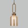 Suspended lamp with a glass ceiling FLOU, 40W, E27, 15x15 cm