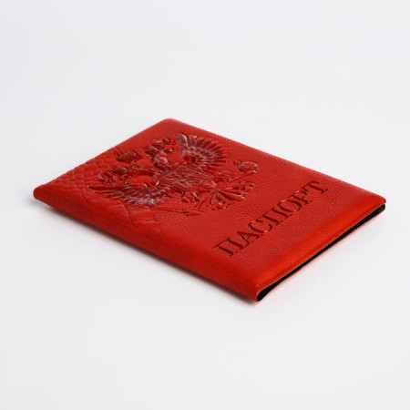 Cover for passport, red-2