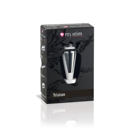 Anal traffic jam Mystim tristan, electrical stimulation, white color, 7.5 cm, d = 3 cm-2