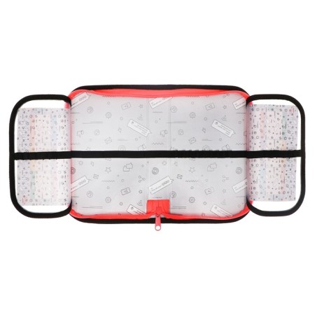 Penal 1 section, 130 x 210 x 40 mm, 2 folding strips, fabric, calligrata top, Content "Siba"-5
