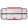 Penal 1 section, 130 x 210 x 40 mm, 2 folding strips, fabric, calligrata top, Content "Siba"
