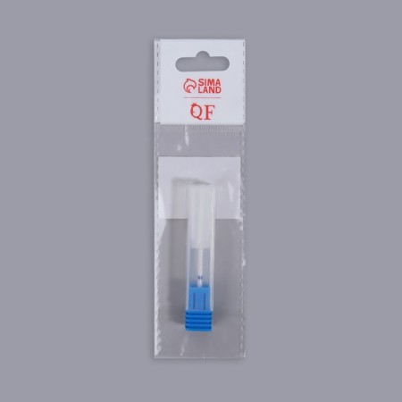 Ceramic milling cutter for a “thin” manicure, medium cut, 2.3 × 14 mm, in a plastic case, white color-5