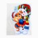 Happy New Year poster, snake and snowman, 24.4 x 38.9 cm