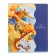 Notebook A5, 96 sheets in a cage on a bg clip "World around", covered cardboard, matte lamination, offset unit, mix