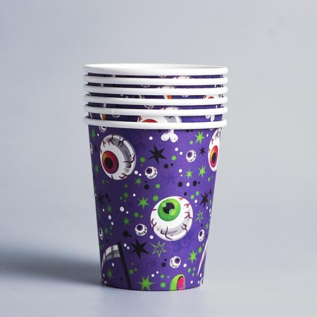 A glass of paper "eyes", 6 pcs.-1