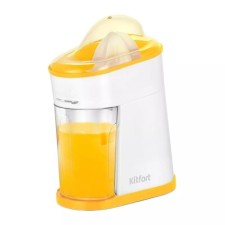 Sokovyshka KitFort KT-1150-3, for citrus fruits, 40 W, 0.35 l, 54 rpm, white-yellow