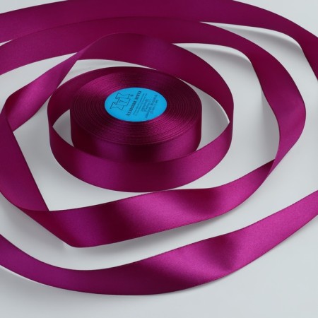Satin tape, 25 mm × 33 ± 2 m, light purple color No. 027