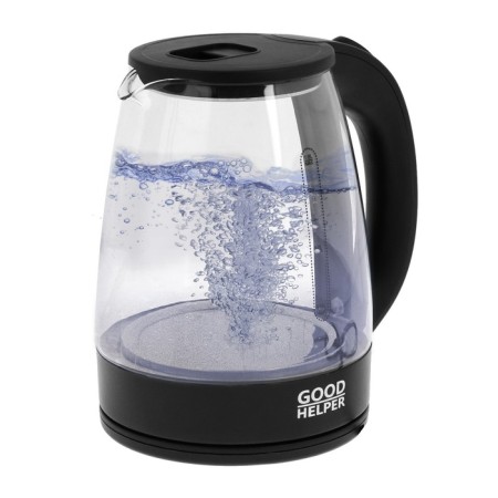 Electric kettle Goodhelper KG-18B01, glass, 1.8 l, 1500 watts, black