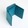 Women's wallet on magnet, blue color