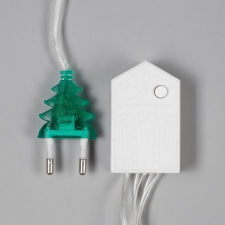 Garland “thread” 10 m, ip20, transparent thread, 100 LED, glow warm white, 8 modes, 220 V-6