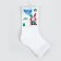 Children's socks, white color, rr 14-16