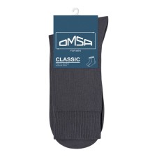 Male socks Omsa Classic, size 45-47, color Grigio Scur