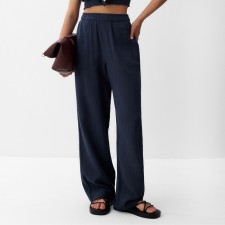 Women's trousers, free cut MIST MUSLIN size l, col. grey