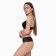 Cowards women's thongs, black color, size 50