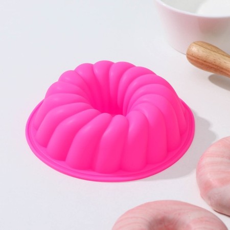 The form for baking the share "German cupcake. Custard cookies ”, silicone, d = 12 cm, color mix-6