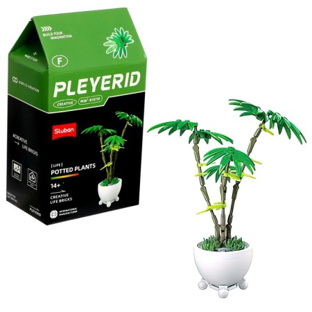 Designer "Flowers in a pot", 6 species, mix-2