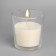 Candle in a smooth glass flavored "jasmine", 8.5 cm