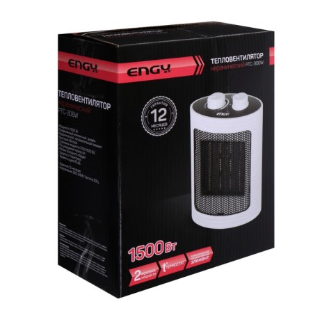 Тепловентилятор ENGY PTC-306W, 750/1500 Вт, керамический, 2 режима, до 20 м²-4