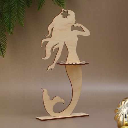 Wooden napkin "Mermaid", 25x13 cm-2