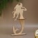 Wooden napkin "Mermaid", 25x13 cm