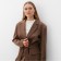 Women's jacket Minaku: classic brown color, rr 42-44