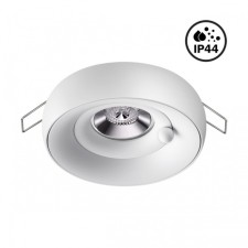 The lamp is built -in moisture -proof Novotech. Water, 50W, GU10, 39x98x98 mm, white color