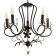 Sandra chandelier 5XE14 40W Black-gold 51x51x52-110 cm BayerLux