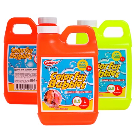 A solution for creating soap bubbles 500 ml, soap solution, plastic, mix-5