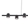 Suspension lamp mantra iOS, GU10, 6x12W, 1000x151x250 mm, black color