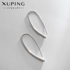 Earrings Metal Xuping Leaf Renaissance, Silver Color