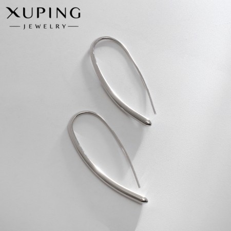 Earrings Metal Xuping Leaf Renaissance, Silver Color